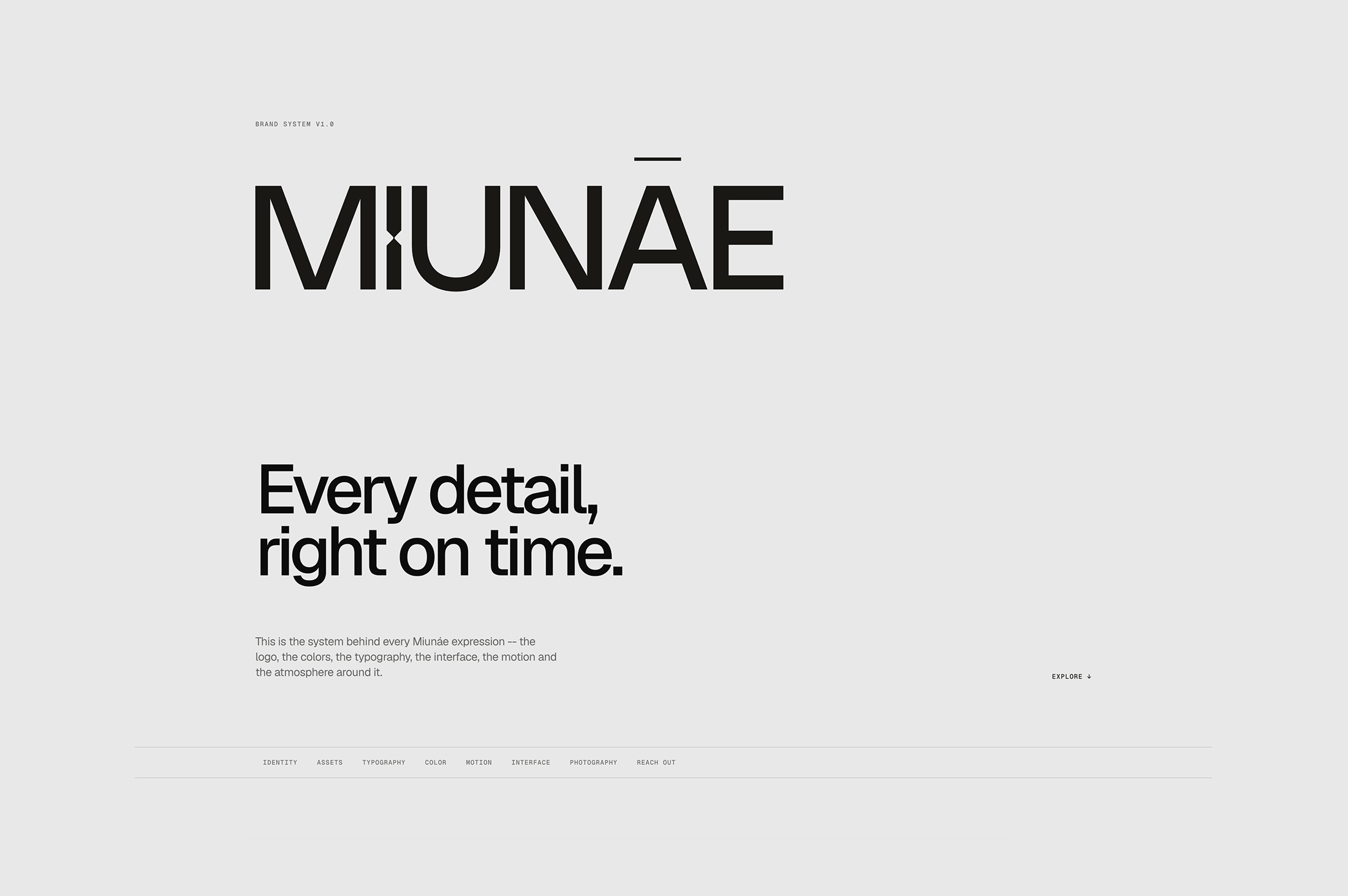 MIUNĀE brand kit